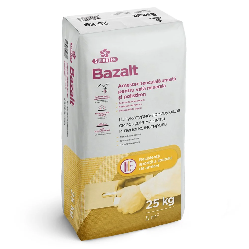 Amestec de tencuiala armata Bazalt 25kg