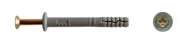 Diblu cu guler cu surub cui 6x60mm 15buc