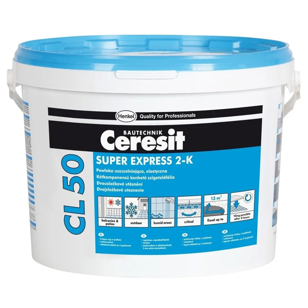 Двухкомпонентная гидроизоляция Ceresit CL 50 12,5кг