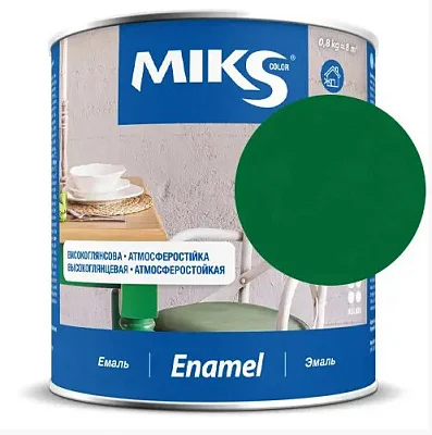 Email alchidic Miks Color verde-aprins, 0.8kg