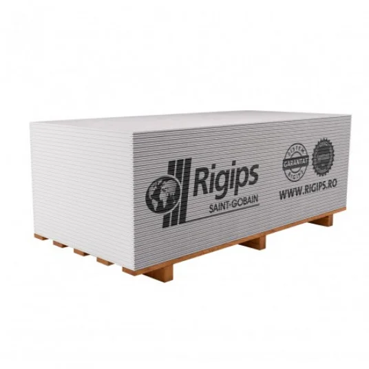 Гипсокартонный лист ГКЛ Rigips 12.5 мм от Macons, 2500x1200 мм для сухой отделки и каркасных систем