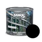 Грунт-эмаль 3 в 1 молотковый эффект Miks Color черный, 2кг