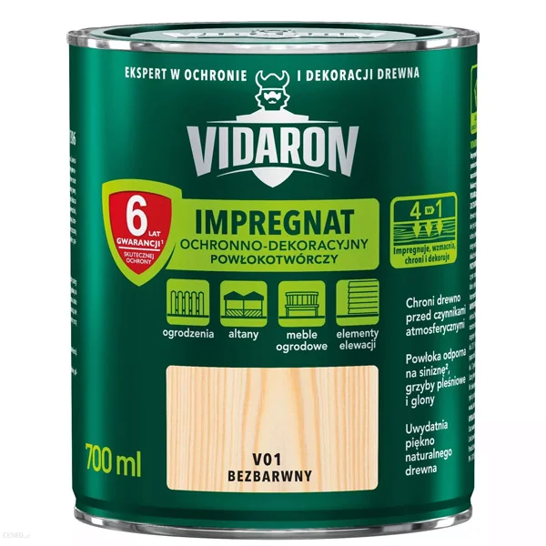 Impregnant pentru lemn - Grund Vidaron V01 Incolor 0.7l