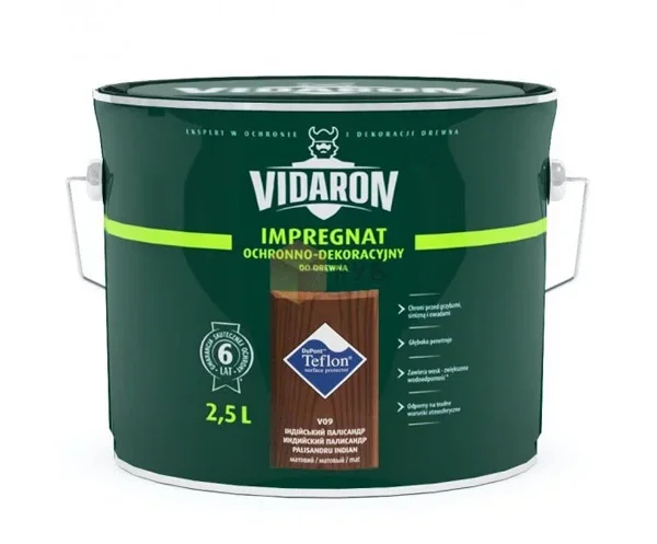 Impregnant pentru lemn Vidaron V09 palisandru indian 2.5l
