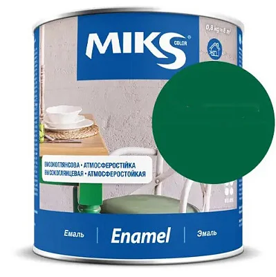 Эмаль алкидная Miks Color изумруд, 2.8кг