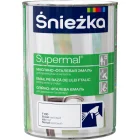 Краска эмаль SNIEZKA Supermal белая матовая, 0.8л