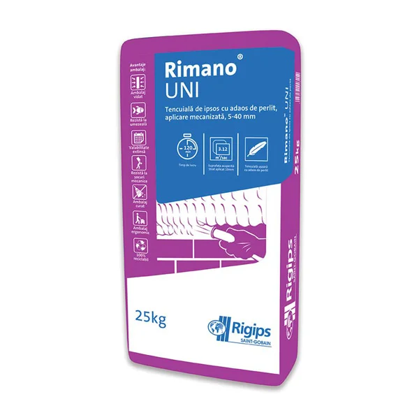 Механизированная штукатурка Rimano UNI, 25кг
