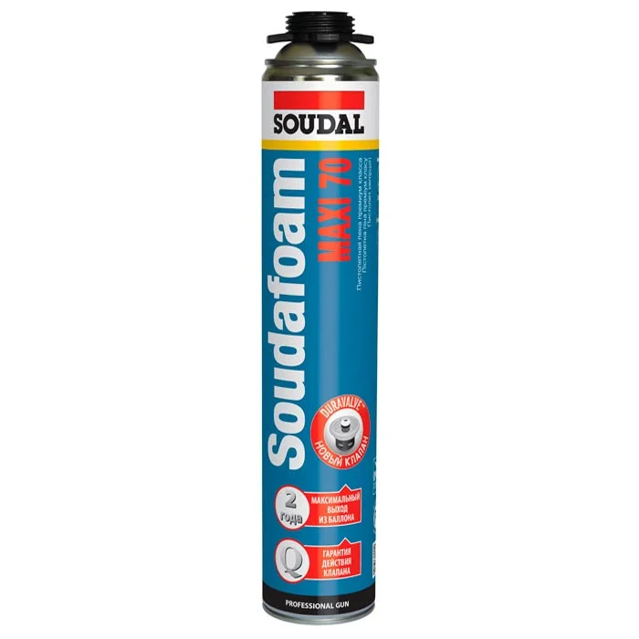 Пена монтажная для пистолета Soudal Soudafoam MAXI 70 870 мл