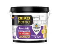 Tencuiala decorativa VINAROM F15 (bob de orez) gri sablat, 25kg