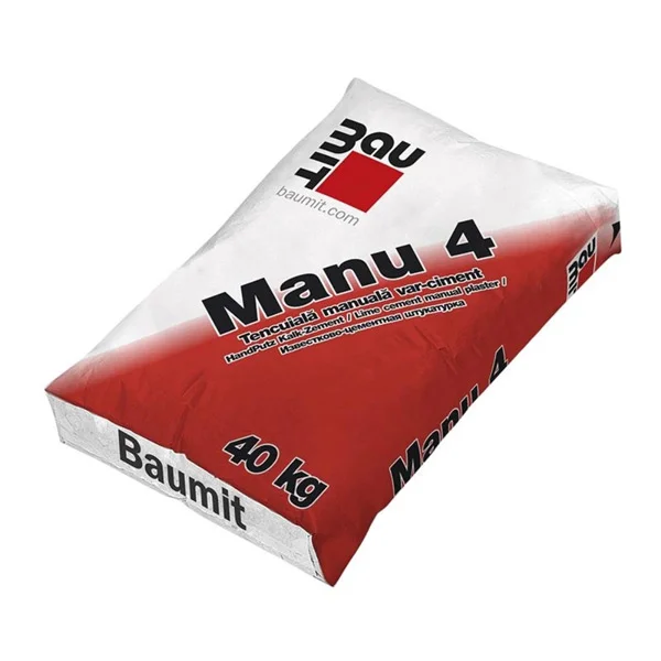 Tencuiala pe baza de var-ciment Baumit Manu 4, 30kg
