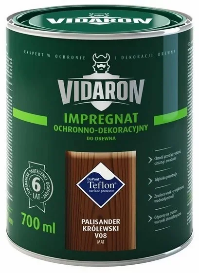 Защитная пропитка - Грунтовка Vidaron V08 королевский палисандр 0.7л